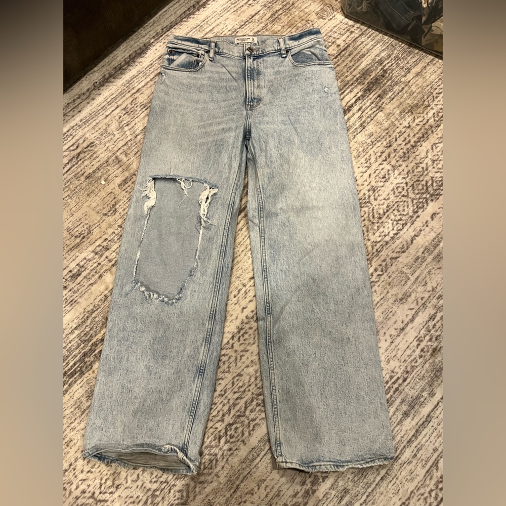 Abercrombie & Fitch Light Blue High Rise Jeans